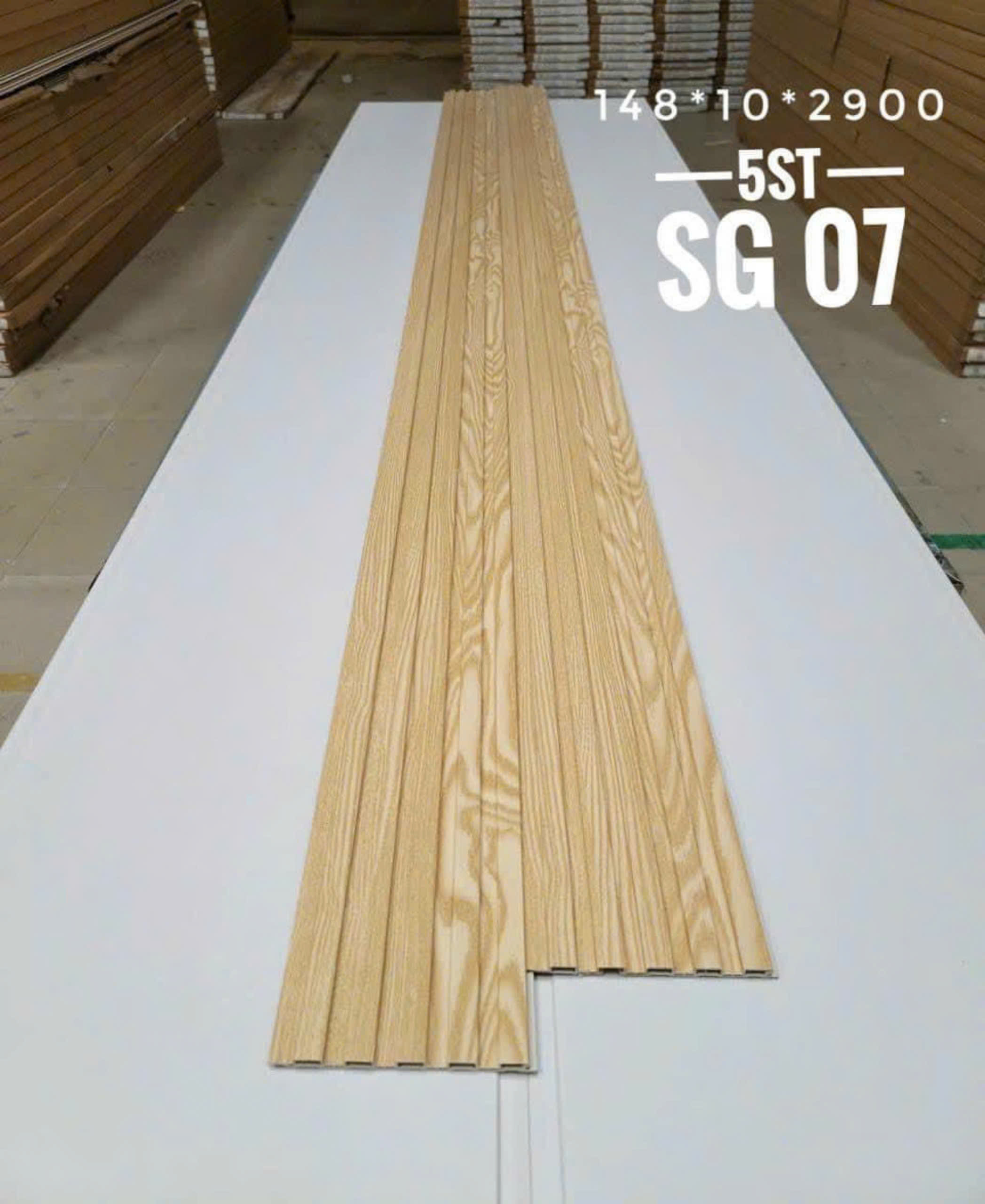 Tấm lam sóng nhựa 5 sóng ốp tường - mã SG 07 - Nhuaplus.com