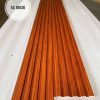 Tấm ốp lam sóng nhựa 5 sóng thấp mã BM36 màu gỗ đỏ với vân gỗ tự nhiên, kích thước 150x9x2900mm, dùng để ốp tường và trần nhà