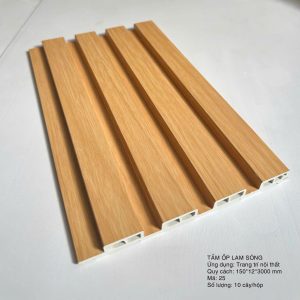 Tấm nhựa lam sóng giả gỗ 4 sóng - Mã 25