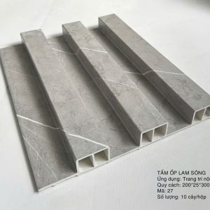 Tấm nhựa lam sóng trong nhà 3 sóng cao mã 27
